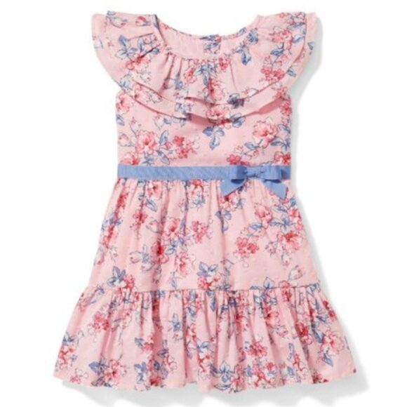 Janie & Jack Pink Floral Dress Size 2T - Picture 1 of 8